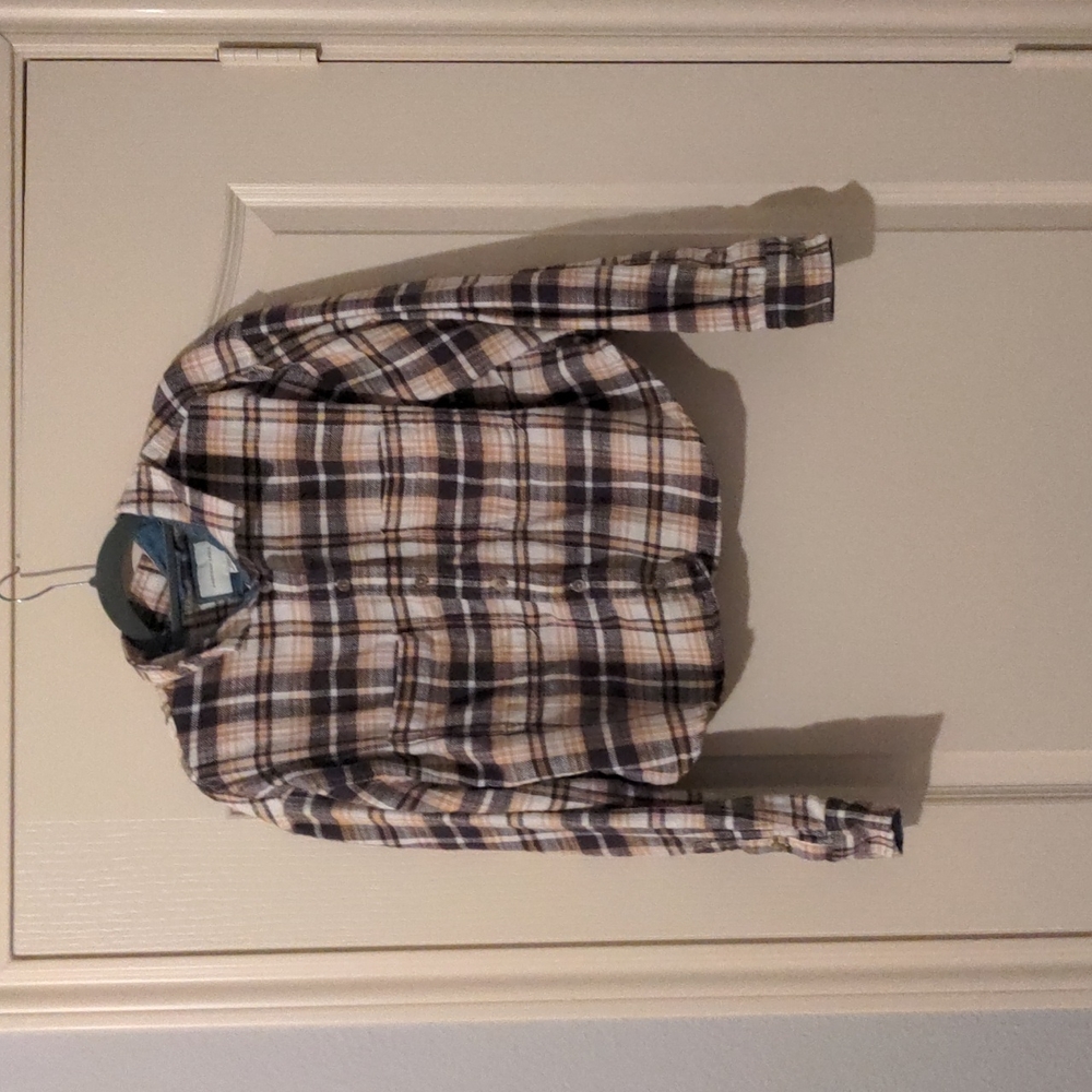 American Eagle Cropped Flannel